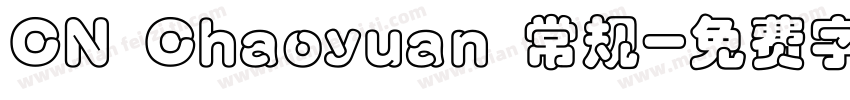 CN Chaoyuan 常规字体转换